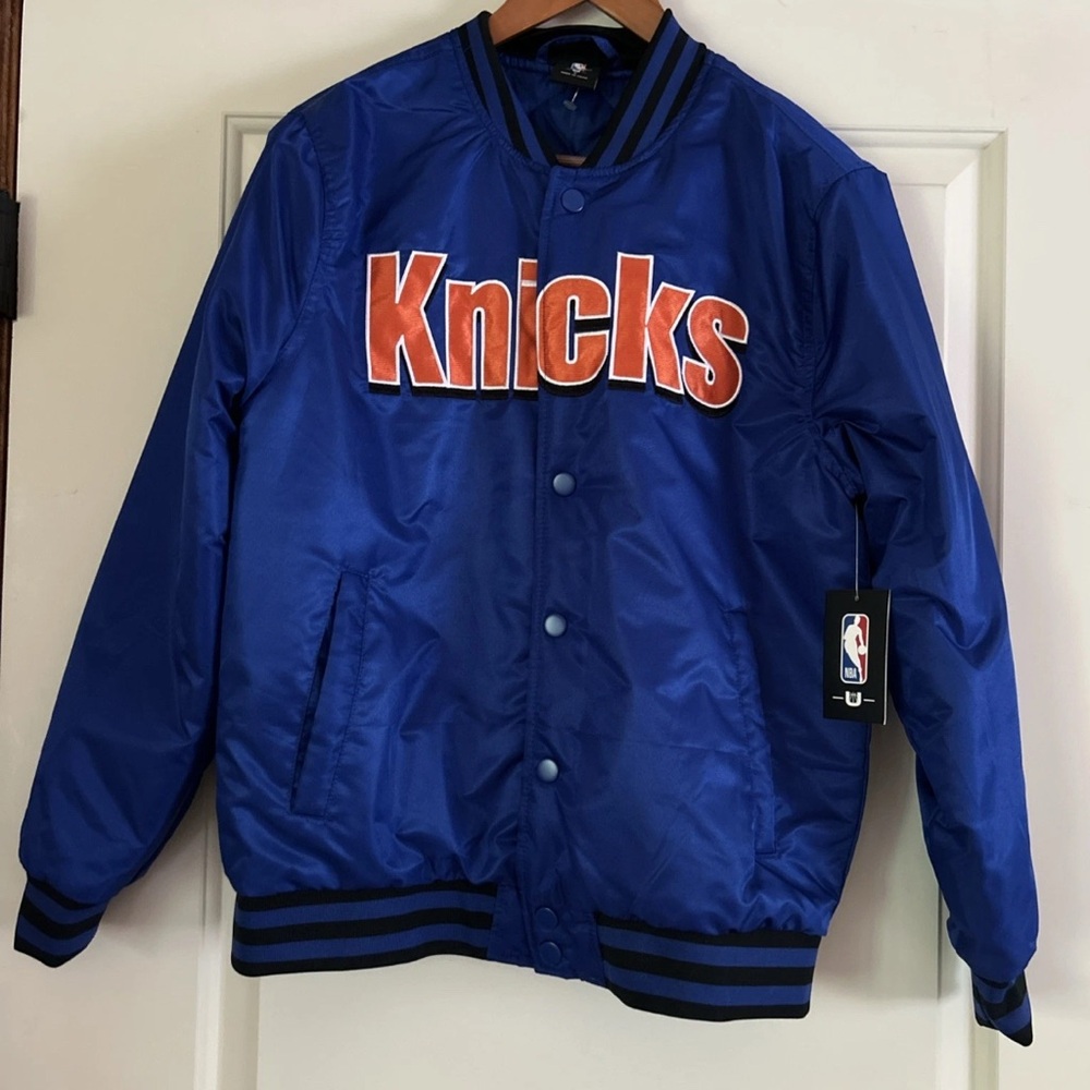 NWT New York KNICKS STARTER Bomber JACKET Mens Size Small